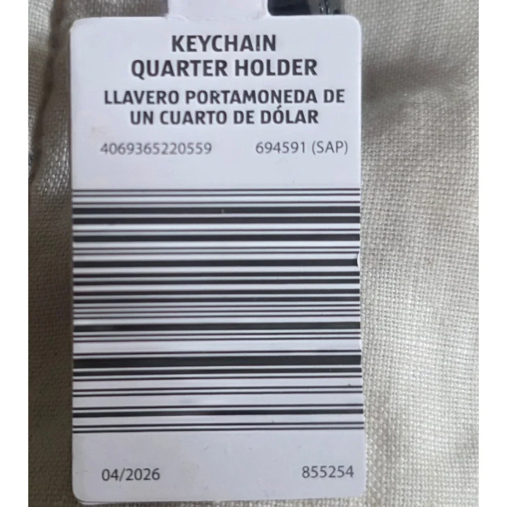 Aldi Keychain Quarter Holder Unisex OS Blue New Logo‎ Shopping Cart Accessory